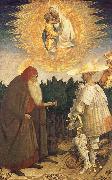 Antonio Pisanello Virgin and child with St. Goran and St Antonius oil painting on canvas